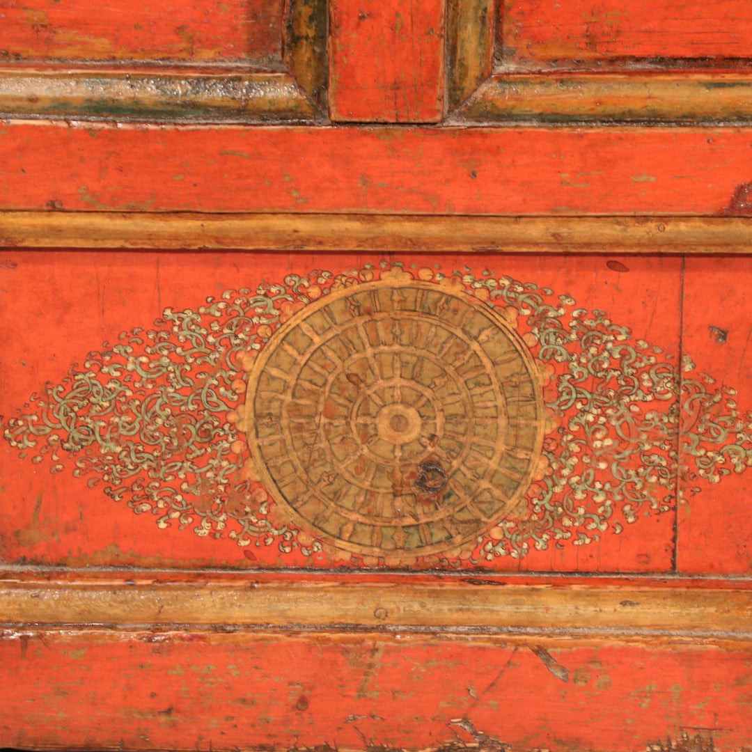 Tibetan Choksar With Snow Lion Painting - 19thC | Indigo Oriental Antiques