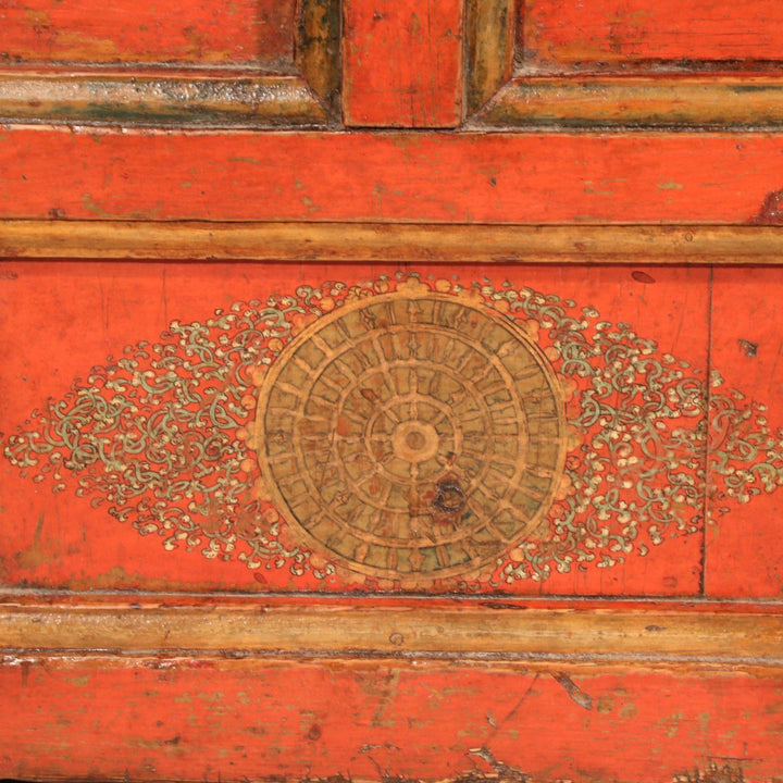 Tibetan Choksar With Snow Lion Painting - 19thC | Indigo Oriental Antiques