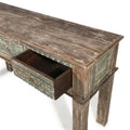 3 Drawer Console Table Made From Reclaimed Teak
