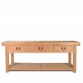 3 Drawer Farmhouse Console Table Made From Reclaimed Wood