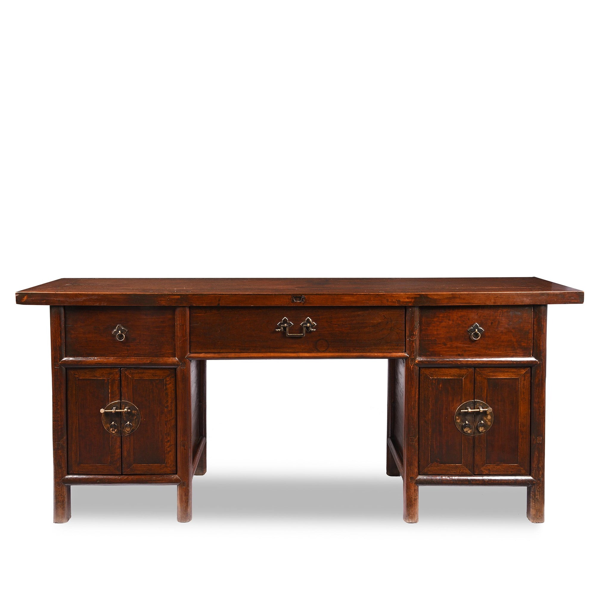 3 Drawer Walnut Altar Table From China - 19thC | Indigo Oriental Antiques