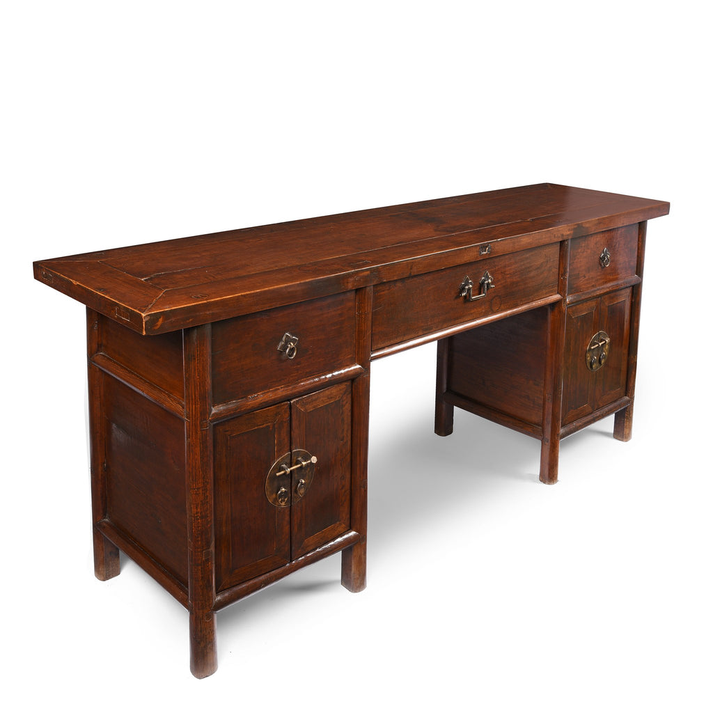 3 Drawer Walnut Altar Table From China - 19thC