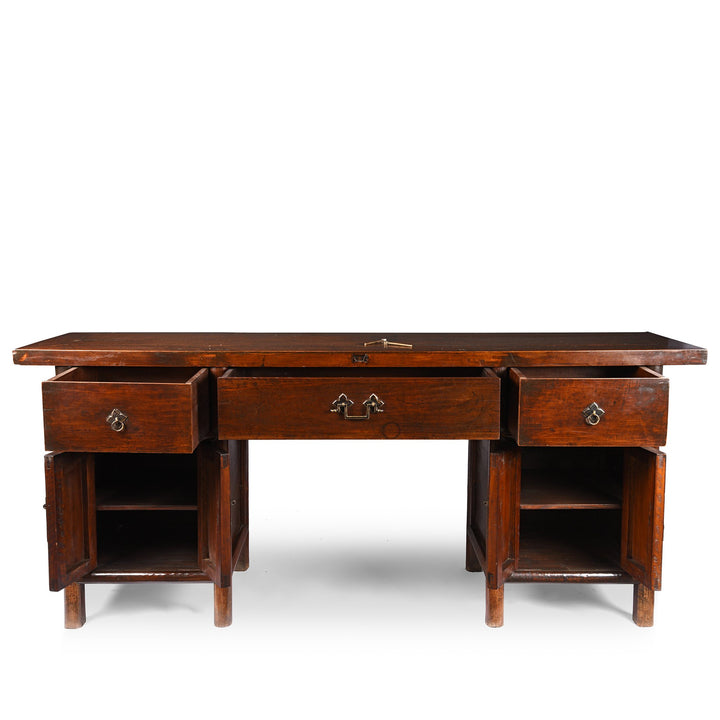 3 Drawer Walnut Altar Table From China - 19thC | Indigo Oriental Antiques