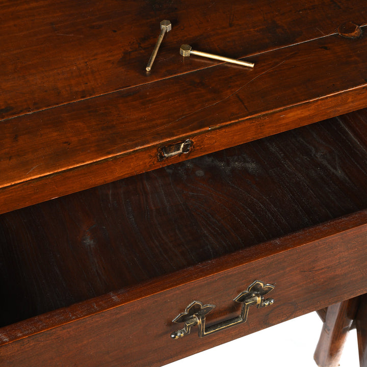 3 Drawer Walnut Altar Table From China - 19thC | Indigo Oriental Antiques