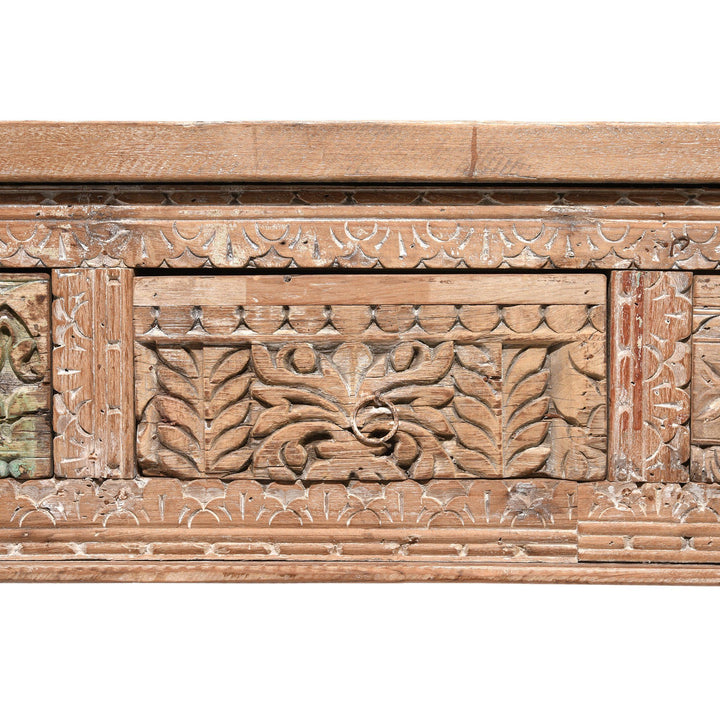 5 Drawer Painted Console Table Made From Reclaimed Teak | Indigo Antiques