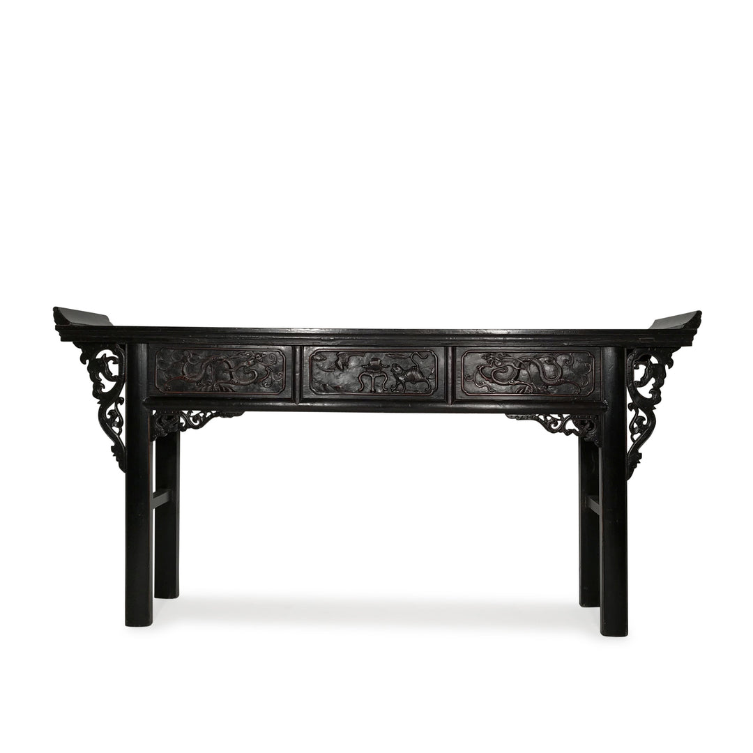 Black Lacquer Altar Table from Shandong - 19thC | Indigo Oriental Antiques