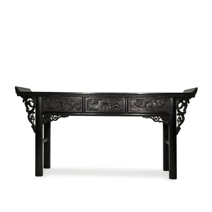 Black Lacquer Altar Table from Shandong - 19thC | Indigo Oriental Antiques