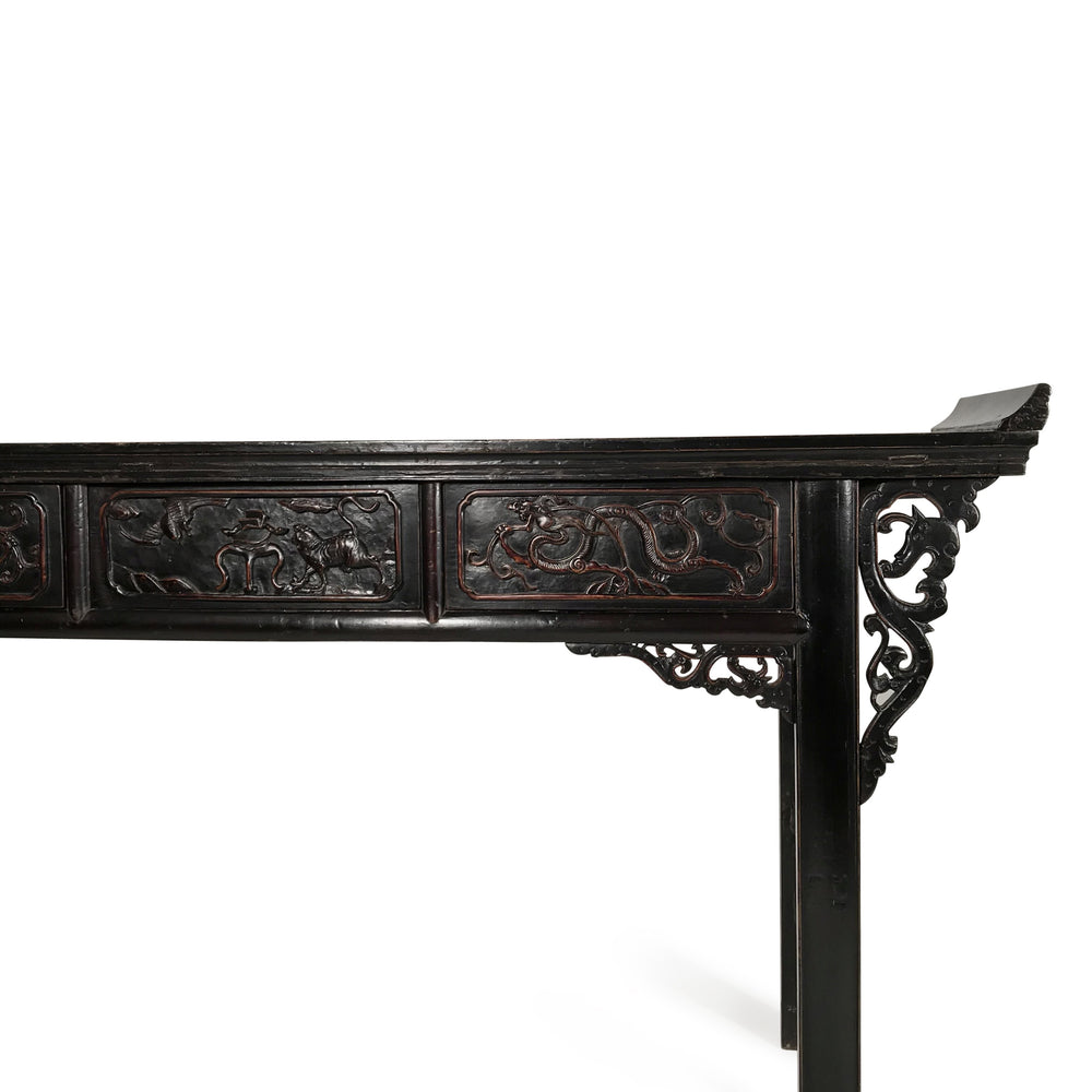 Black Lacquer Altar Table from Shandong - 19thC | Indigo Oriental Antiques