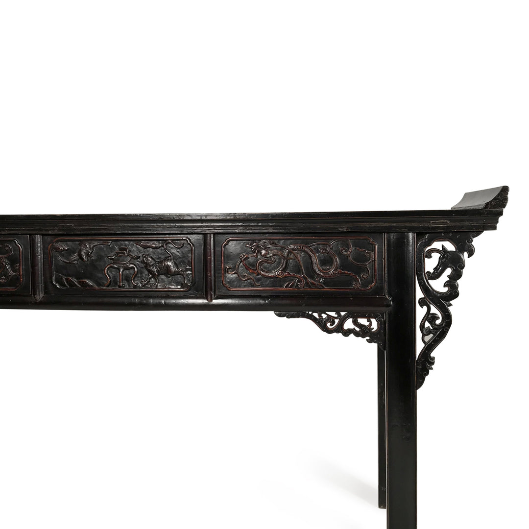 Black Lacquer Altar Table from Shandong - 19thC | Indigo Oriental Antiques