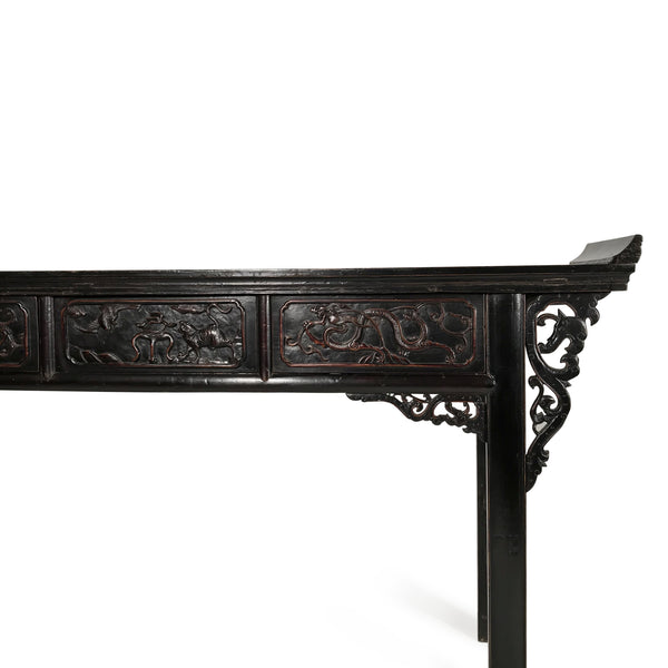 Black Lacquer Altar Table from Shandong - 19thC Black Lacquer Altar Table from Shandong - 19thC