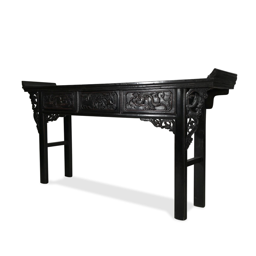 Black Lacquer Altar Table from Shandong - 19thC | Indigo Oriental Antiques