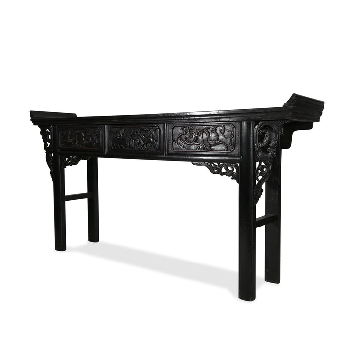Black Lacquer Altar Table from Shandong - 19thC | Indigo Oriental Antiques