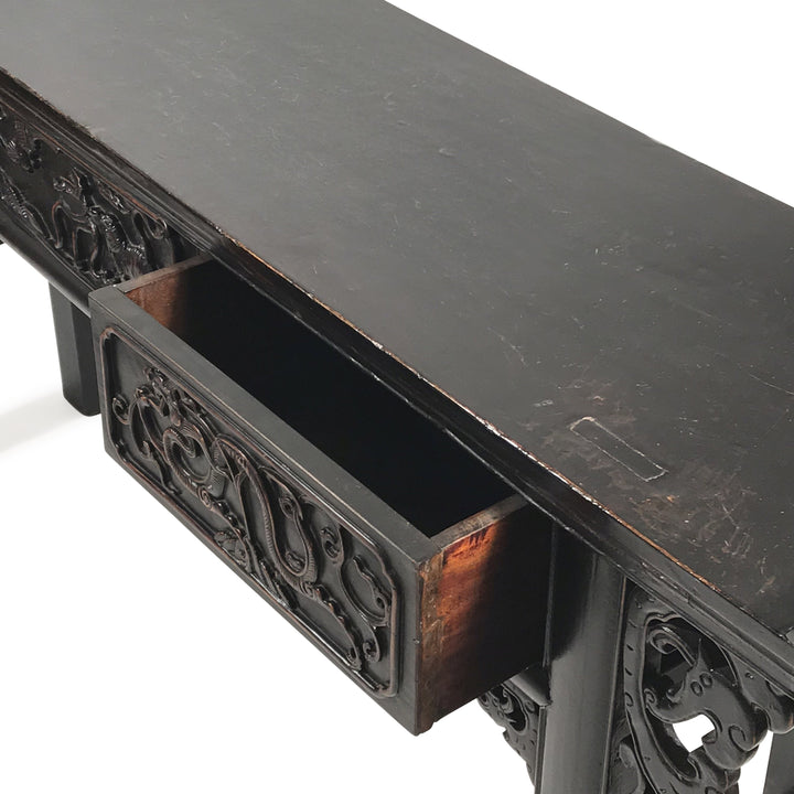 Black Lacquer Altar Table from Shandong - 19thC | Indigo Oriental Antiques