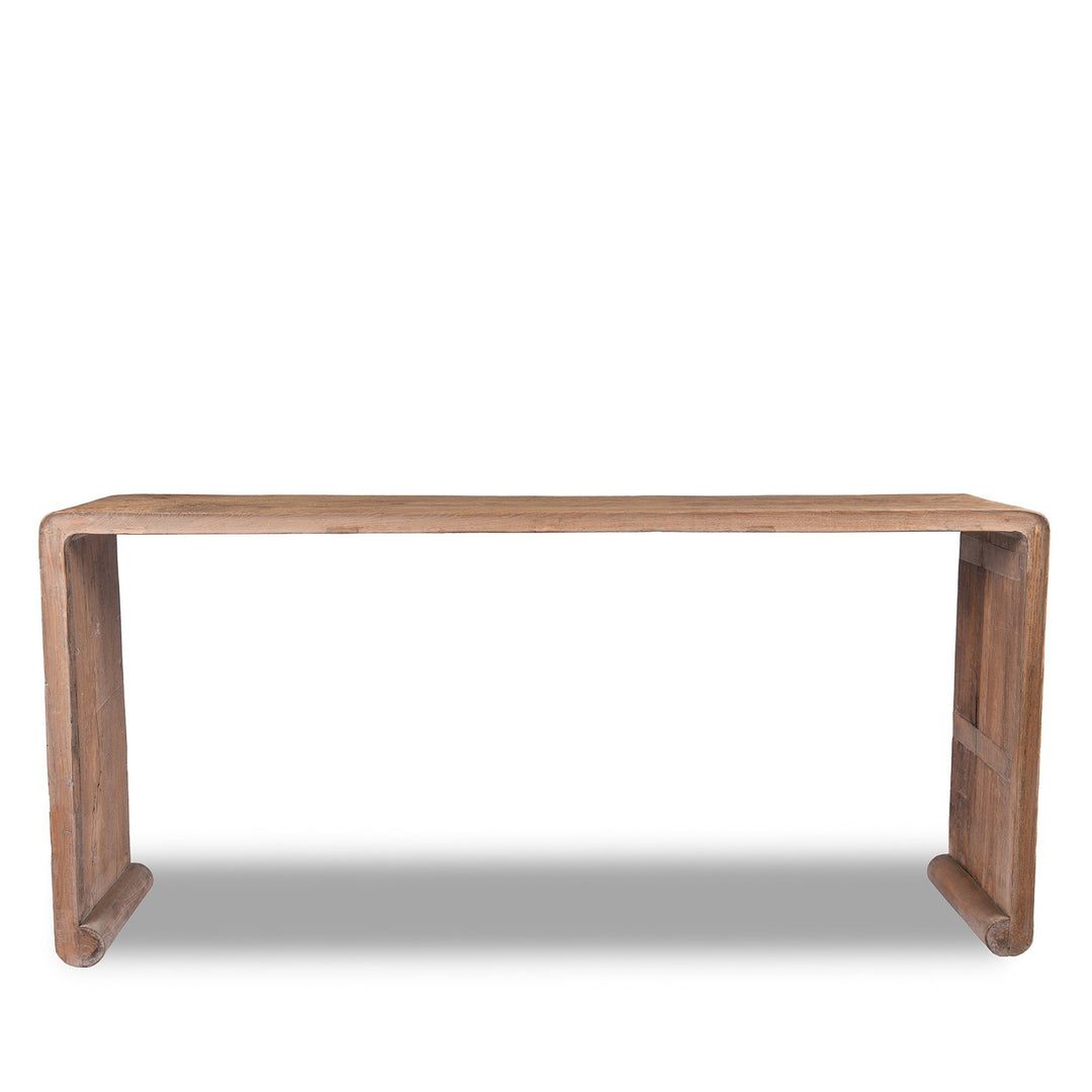 Chinese Bleached Ribbon Altar Table Made From Reclaimed Elm | Indigo Antiques
