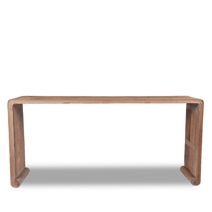 Chinese Bleached Ribbon Altar Table Made From Reclaimed Elm | Indigo Antiques
