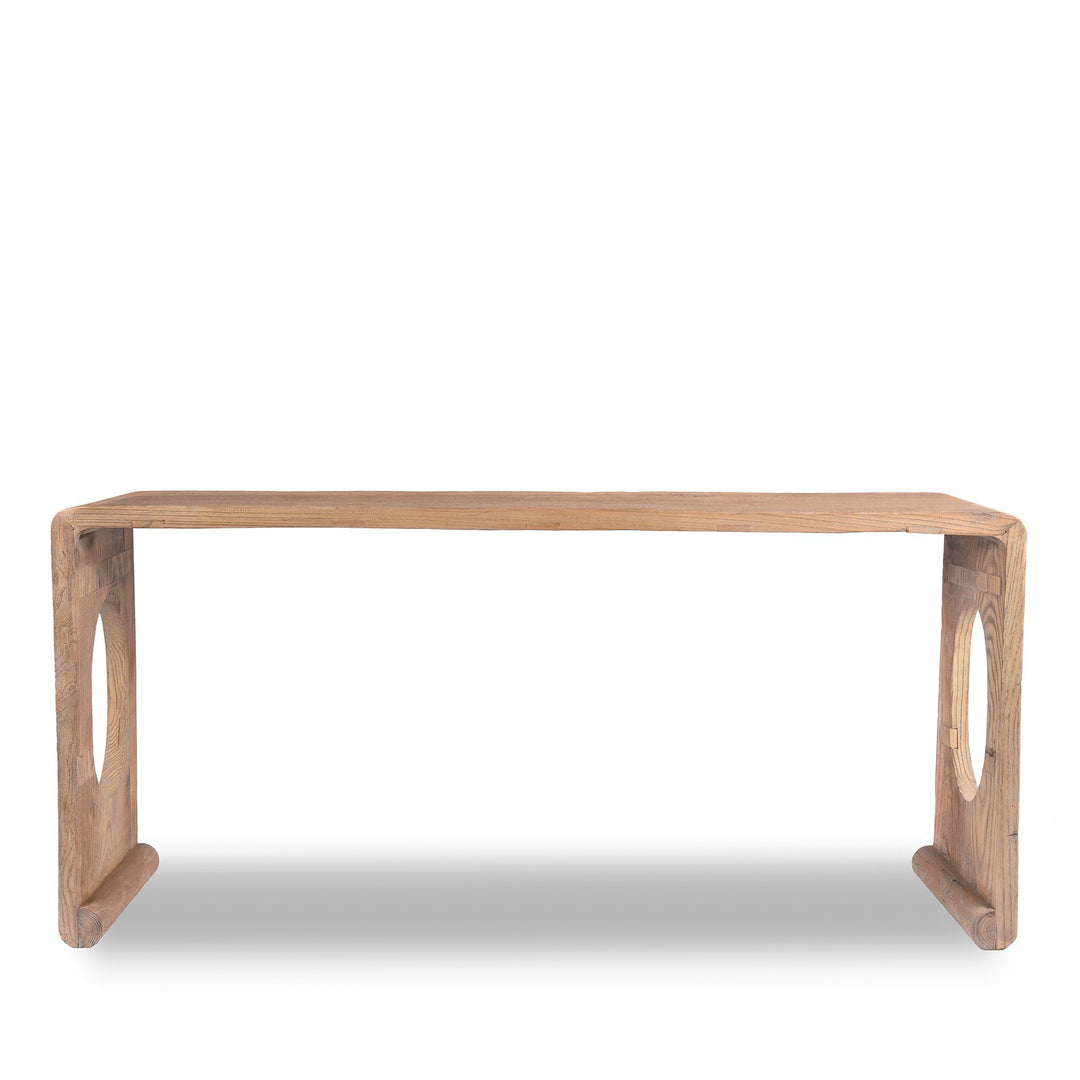 Chinese Bleached Ribbon Altar Table Made From Reclaimed Elm | Indigo Antiques