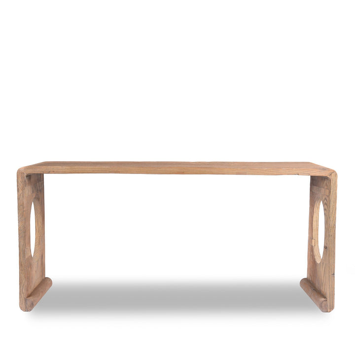 Chinese Bleached Ribbon Altar Table Made From Reclaimed Elm | Indigo Antiques