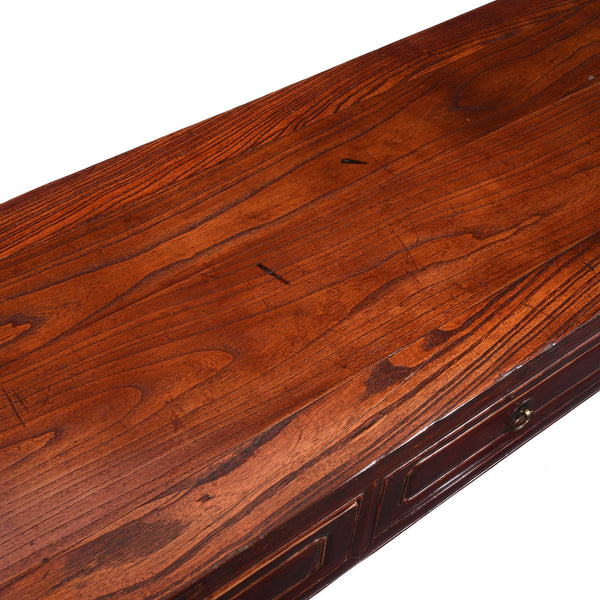 Burgundy Lacquer Altar Table From Shanxi - 19thC