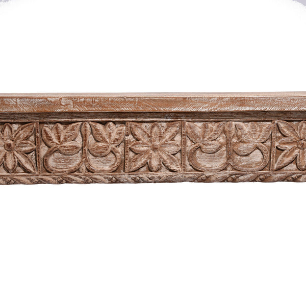 Carved Console Table Made From Reclaimed Teak