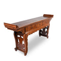 Chinese 3 Drawer Pear Wood Altar Table From Shanxi - 19thC