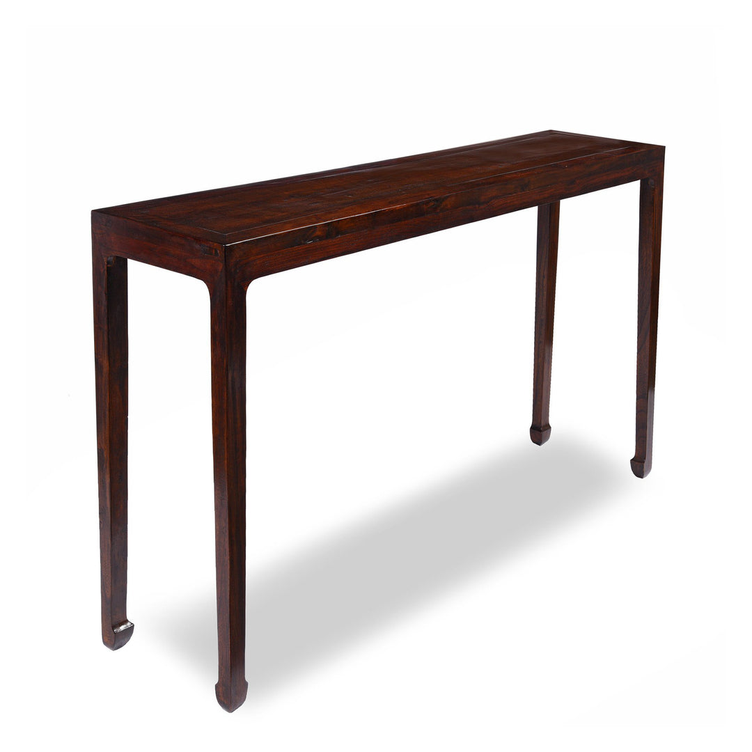 Ming Style Chinese Console Table Made From Old Elm | Indigo Antiques