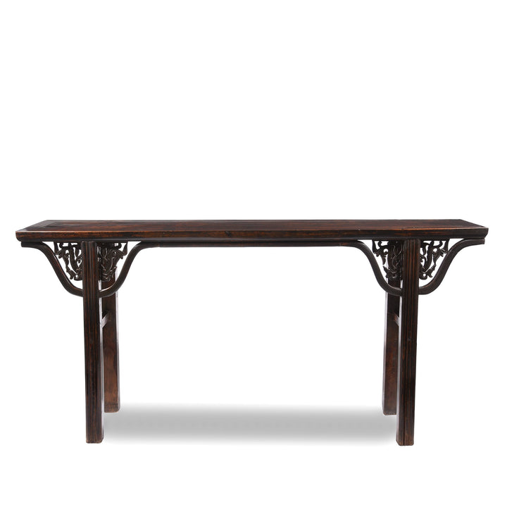 Dark Lacquer Walnut wood Chinese Altar Table - 19thC | Indigo Oriental Antiques