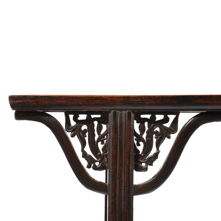 Dark Lacquer Walnut wood Chinese Altar Table - 19thC | Indigo Oriental Antiques