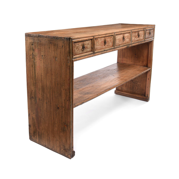 Five Drawer Console Table From Shandong  - 19thC | Indigo Antiques