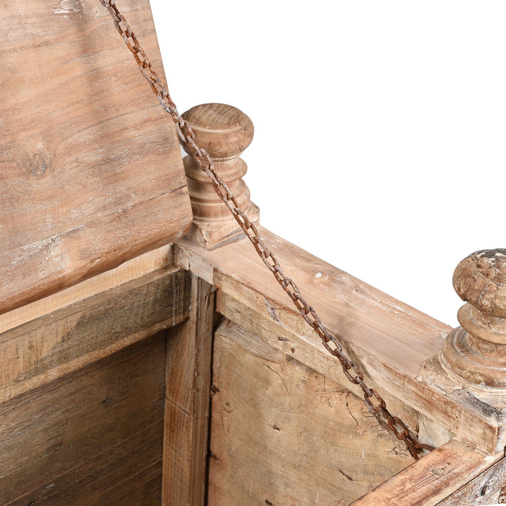 Chain Detail Of Indian "Pithara" Chest From Gujarat - 19thC | Indigo Antiques