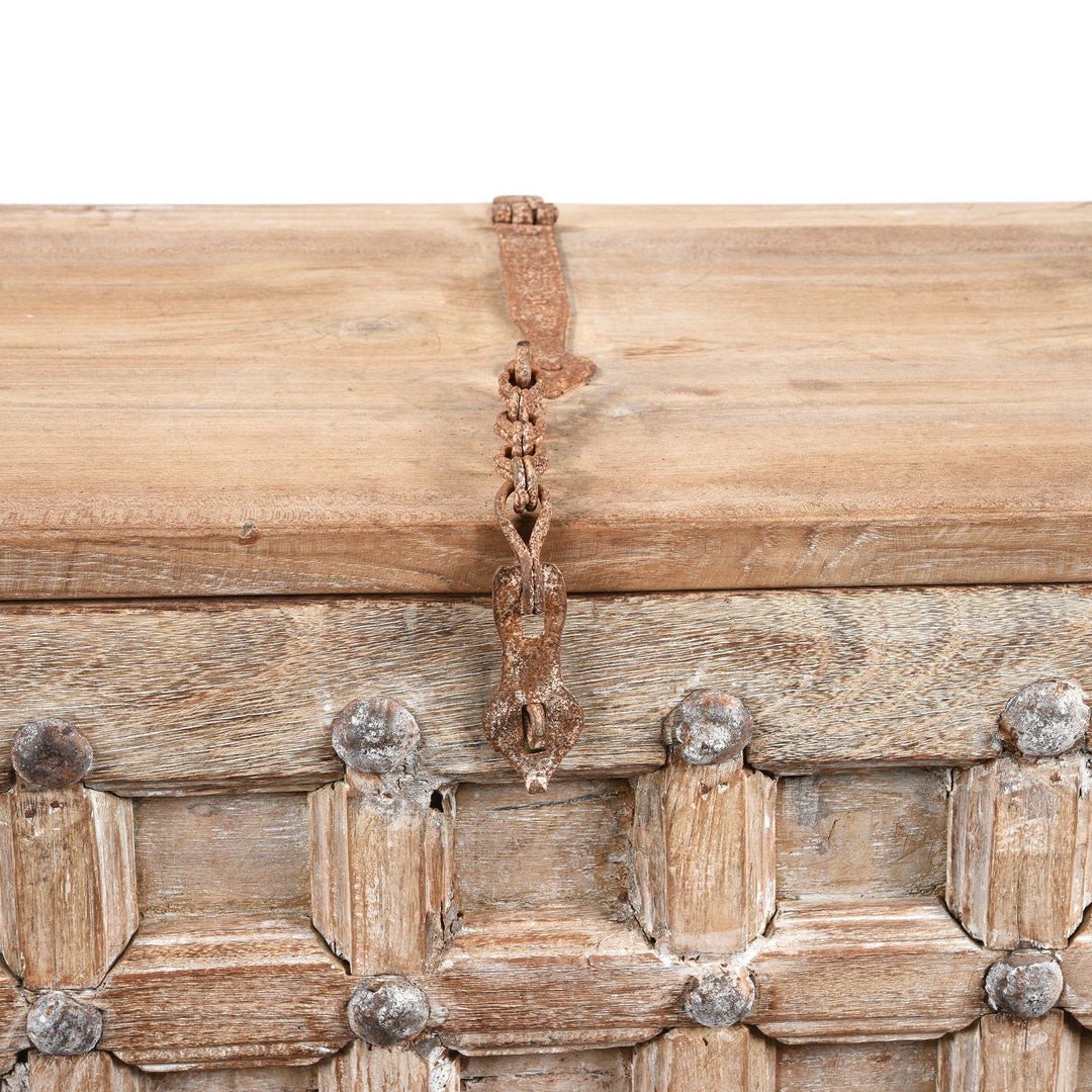 Latch Detail Of Indian "Pithara" Chest From Gujarat - 19thC | Indigo Antiques