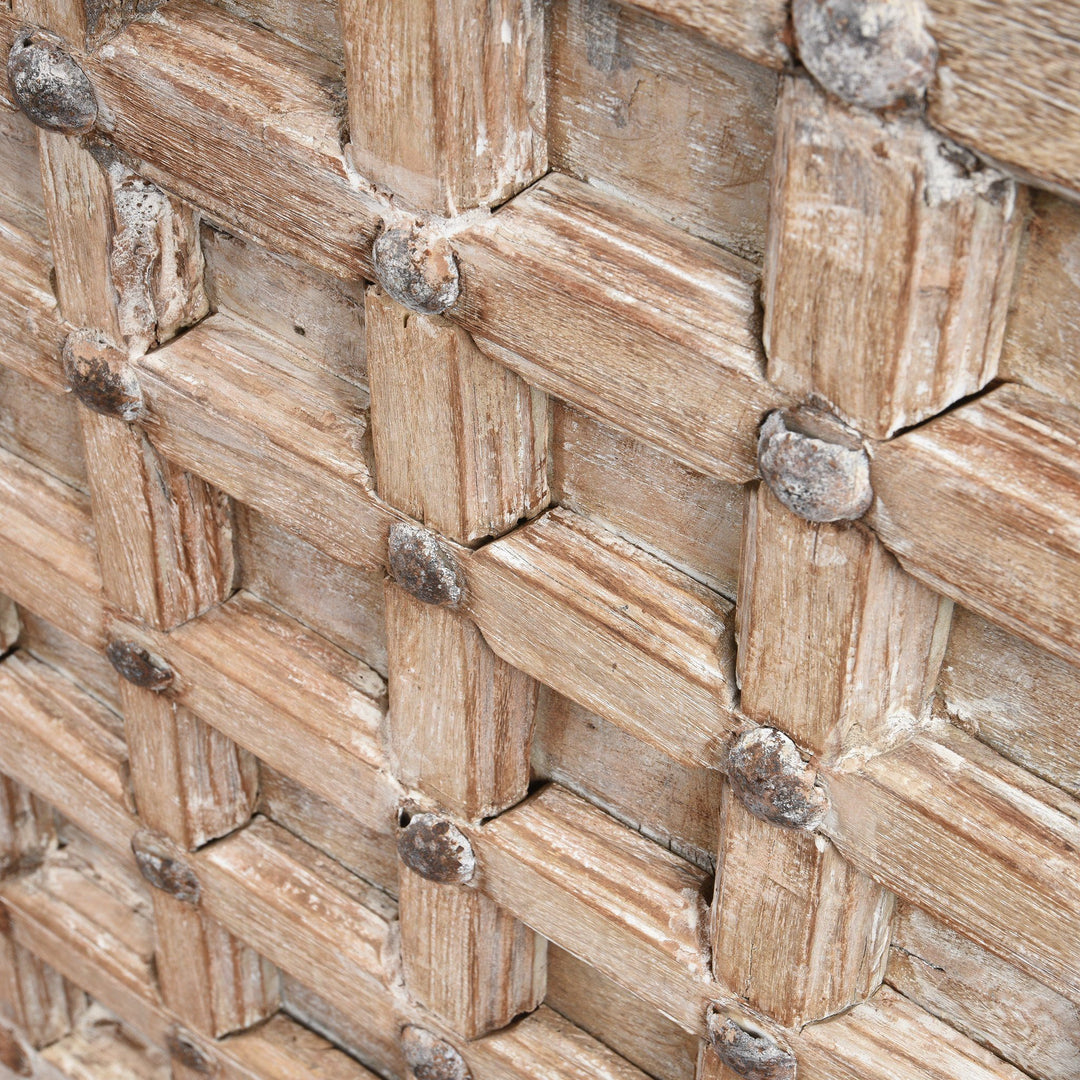 Detail From Indian "Pithara" Chest From Gujarat - 19thC | Indigo Antiques