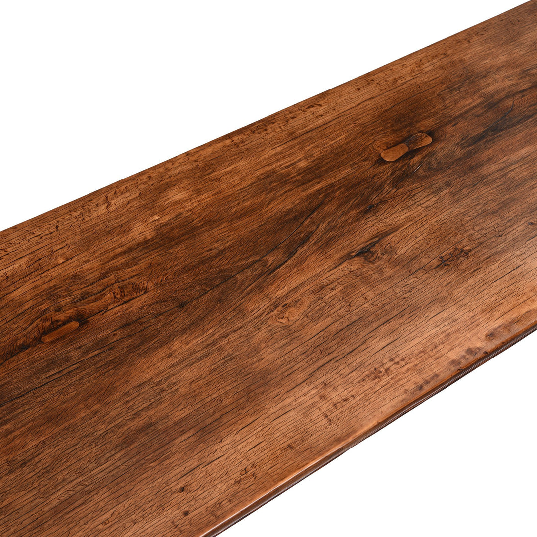 Antique Chinese Altar Table With Oak Top & Elm Legs From Gansu - 19thC | Indigo Antiques