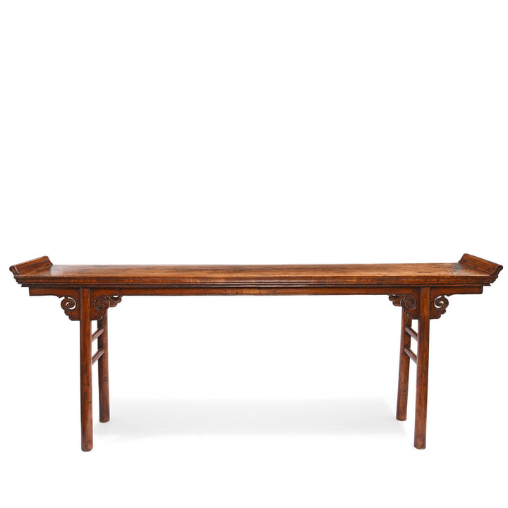 Antique Chinese Altar Table With Oak Top & Elm Legs From Gansu - 19thC | Indigo Antiques