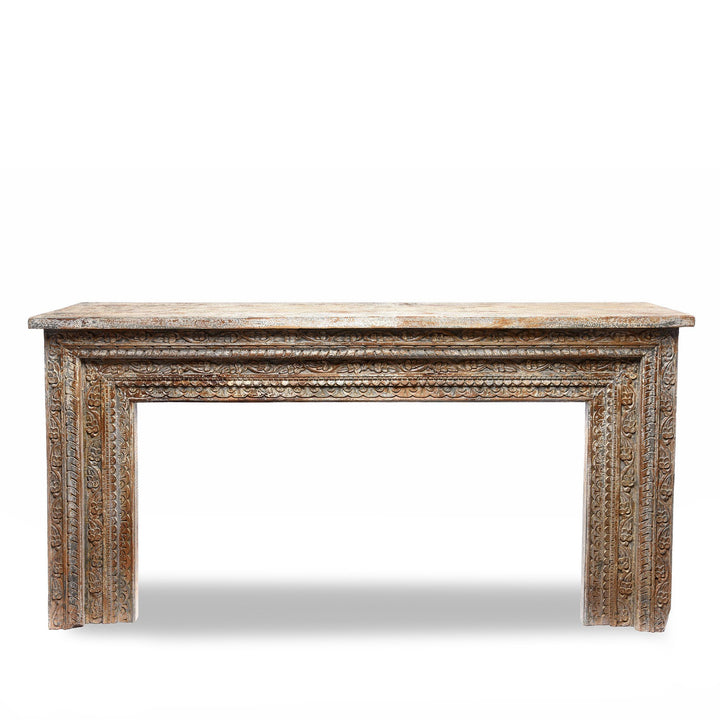 Carved & Painted Indian Console Table | Indigo Antiques