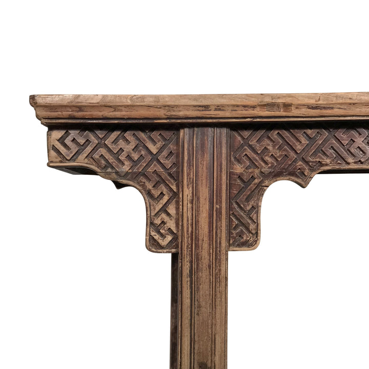 Qing Dynasty Elm Altar Table with Cypress Top - 18thC | Indigo Oriental Antiques