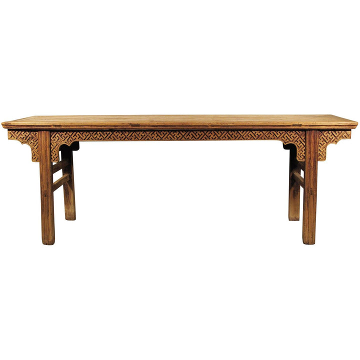 Qing Dynasty Elm Altar Table with Cypress Top - 18thC | Indigo Oriental Antiques