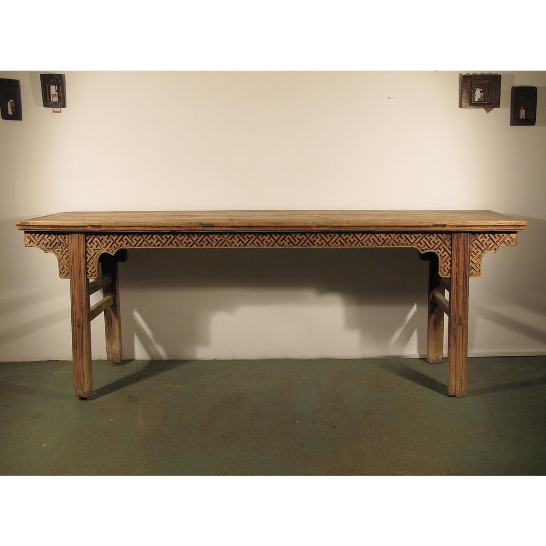 Qing Dynasty Elm Altar Table with Cypress Top - 18thC | Indigo Oriental Antiques