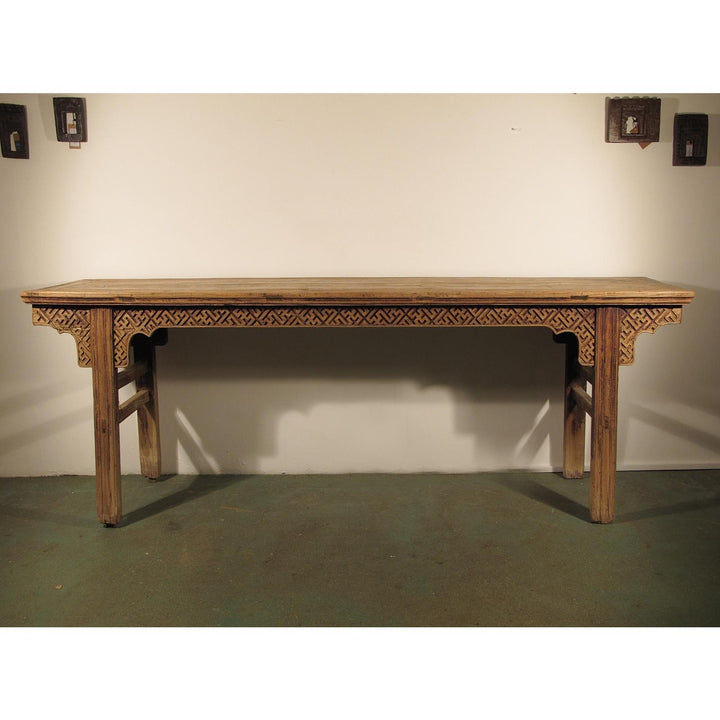 Qing Dynasty Elm Altar Table with Cypress Top - 18thC | Indigo Oriental Antiques