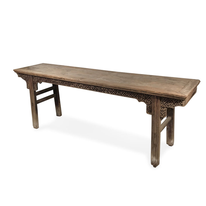 Qing Dynasty Elm Altar Table with Cypress Top - 18thC | Indigo Oriental Antiques