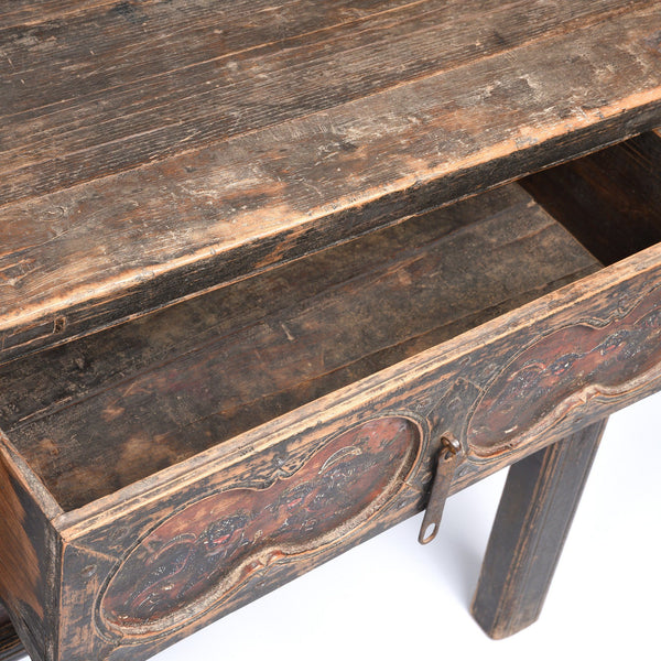 Coffer Table From Gansu Province - 19thC