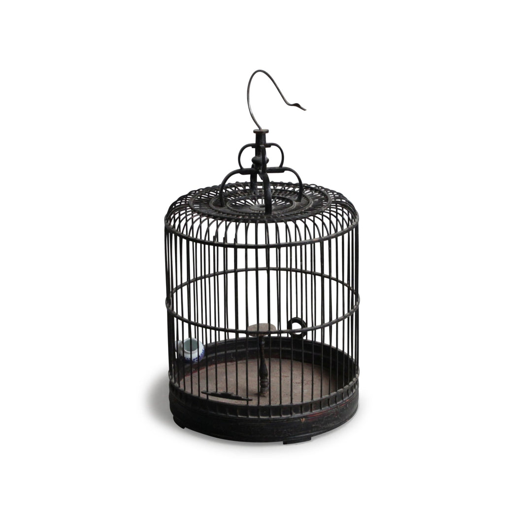 Bamboo Bird Cage From Peking - Ca 85 Yrs Old C1228V2