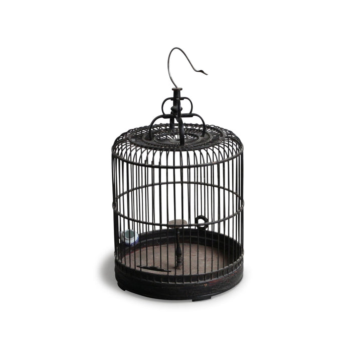 Bamboo Bird Cage From Peking - Ca 85 Yrs Old C1228V2