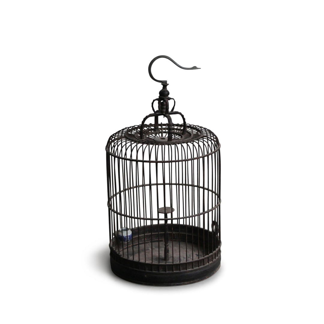 Bamboo Bird Cage From Peking - Ca 85 Yrs Old C1228V3