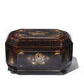 Black Lacquer Canton Export Tea Caddy - Qing Dynasty, Early 19thC