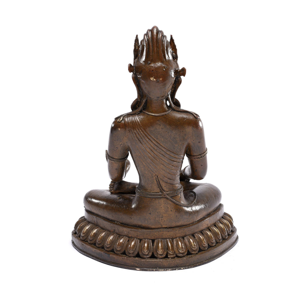 Back View Bronze Avalokiteshvara Statue From Nepal - 19thC | Indigo Antiques