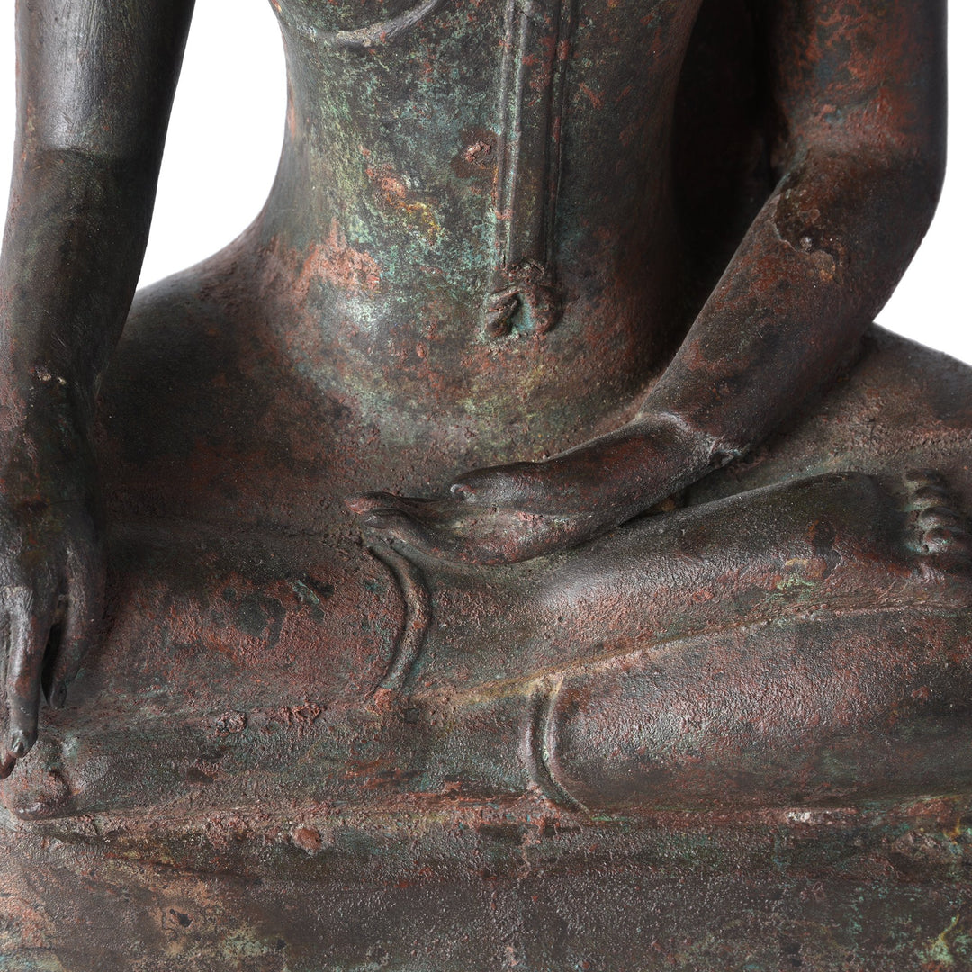 Detail of Bronze Buddha From Thailand | Indigo Antiques