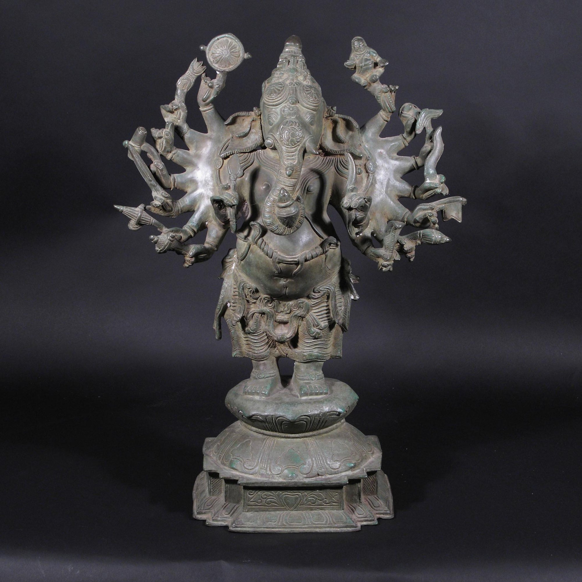 Bronze Dancing Ganesh From North India | Indigo Oriental Antiques