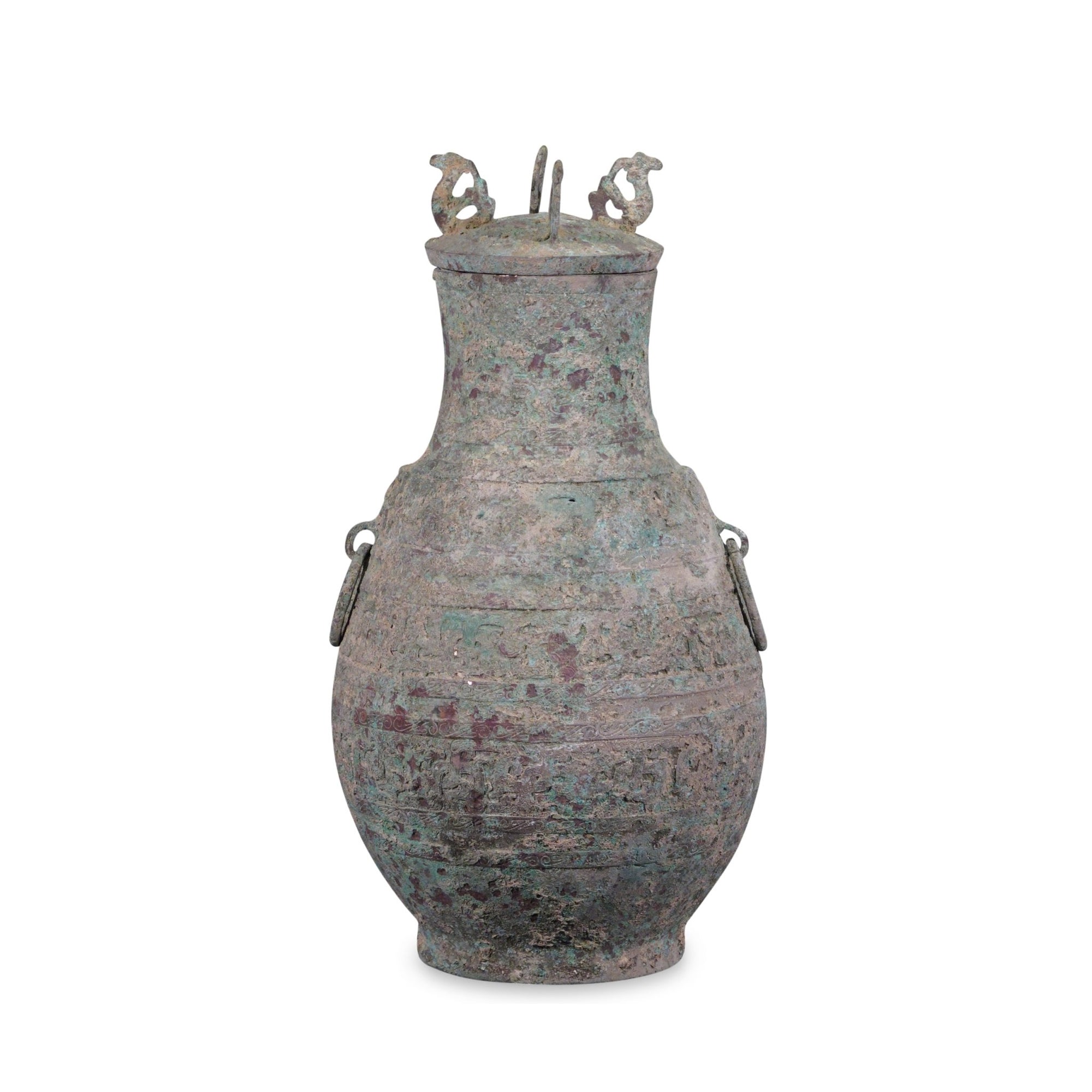 Bronze Ritual Wine Jar - Zhou Dynasty Style | Indigo Oriental Antiques