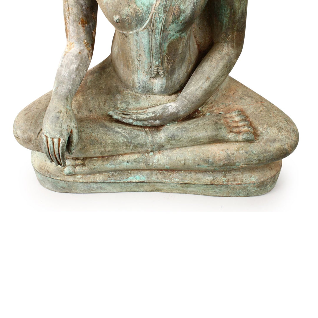 Bronze Buddha From Thailand - 75 - 100 years old - 52 x 76 cms tall 16.5 x 9 x 46cm tall approx - M370