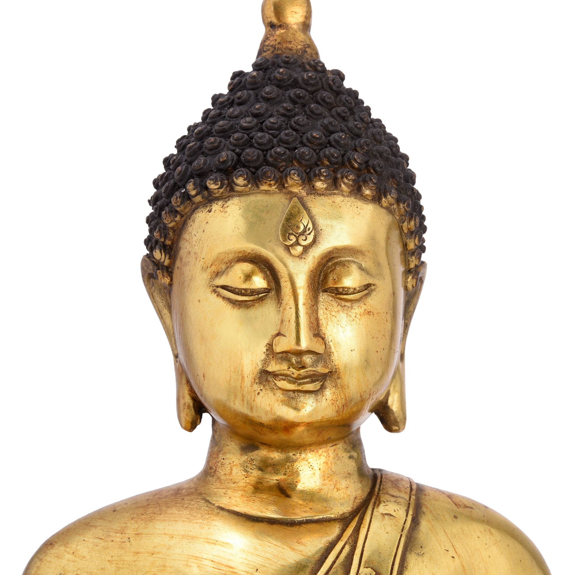 Cast Bronze Statue Of Buddha - Dhyana Mudra Pose | Indigo Antiques